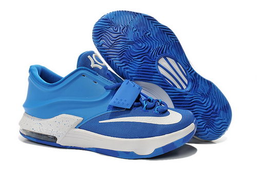 Mens Nike Kd 7 Blue White Shoes Outlet